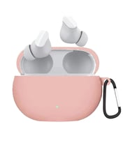 Microsonic Beats Studio Buds Kılıf Askılı Mat Silikon Beyaz (Pembe)