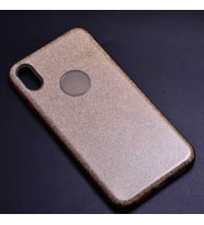 Uyumlu Model Apple iPhone XS Max 6.5 Kılıf Simli Parlak Shining Kapak (Gold)