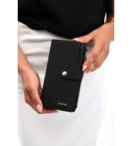 Just Polo Kadın Bol Kartlıklı Kağıt Para Bölmeli Cüzdan 12cmx10cm PBU02 (Siyah)