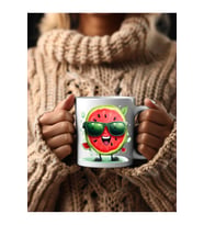 Meyve Emoji Şeklinde 3 Boyutlu Tasarım Seramik Kupa Mug - Hediyelik Kupa Bardak (13)