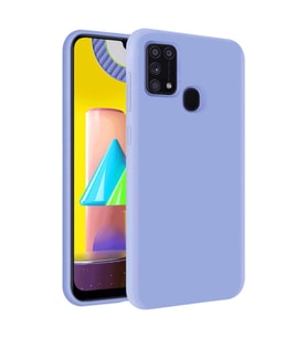 Samsung Galaxy M31 Kılıf Kamera Korumalı Silikon Rubber Arka Kapak (Lila)