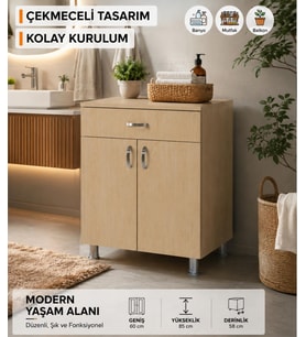 SET ALTI OCAK DOLABI (Akçaağaç Rengi )
