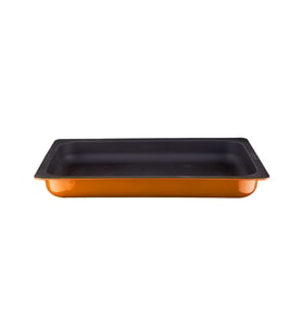 Lava Döküm Dikdörtgen 1/1 Gastronomi Küvet Ölçü 32x53cm. (Turuncu)