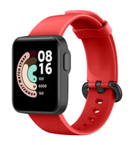 Xiaomi Mi Watch Lite Kordon Tam Uyumlu Eternity Silikon Kordon (Kırmızı)