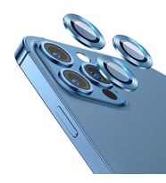 Vendas iPhone 13 Pro Lins Serisi Renkli Çerçeveli Kamera Lens Koruyucu (Mavi)
