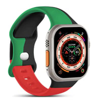 Microsonic Apple Watch Series 10 42mm Kordon Harmony Edition Siyah (Siyah-Yeşil)