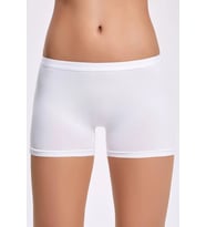 Modal Kadın Boxer 3 Adet (Beyaz)