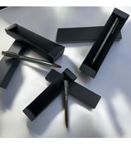 Kişiye Özel İsimli Kutulu Metal Tükenmez Kalem Set (Füme)
