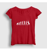 Presmono Kadın Sarı Evolution Evrim Spor Tennis Tenis T-Shirt 333440tt (Kırmızı)