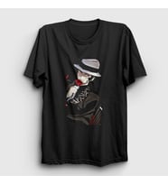 Presmono Unisex Beyaz Muzan Kibutsuji Anime Demon Slayer Kimetsu No Yaiba T-Shirt 308668tt (Siyah)