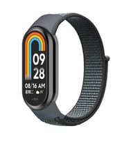 Microsonic Xiaomi Mi Band 8 Hasırlı Kordon Woven Sport Loop Rose Gold (Gri)