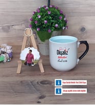 Diyaliz Teknikeri Kupa Bardak Beyaz ve Fotoğraflı Ahşap Anahtarlık Hediye Diyaliz Teknikerine Hediye (Model 10)