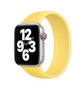 Apple Watch 38mm KRD-31 Solo Loop Medium Kordon (Sarı)