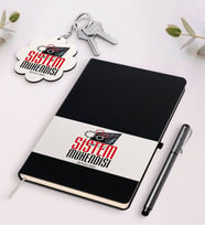 BK Gift Kişiye Özel Sistem Mühendisi Beyaz Defter Kalem Ve Anahtarlık Hediye Seti-2 (Model 2)