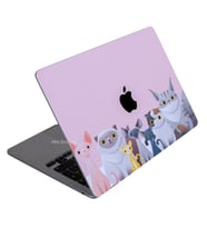 McStorey Macbook Air M1 Kılıf A2337 ile Uyumlu Koruyucu Kaplama Laptop Sticker Animal03 (Açık Pembe)