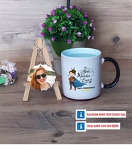 Kadın Öğretmene Hediye Kupa Bardak Beyaz ve Fotoğraflı Ahşap Anahtarlık Hediye (Model 9)