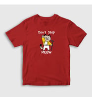 Presmono Unisex Çocuk Beyaz Meow Queen Freddie Mercury T-Shirt 407791tt (Kırmızı)