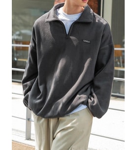 GENIUS Erkek Polar Oversize Sweatshirt Polar Sweatshirt (Füme)