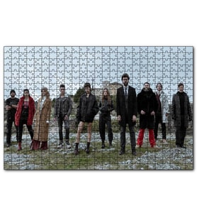 Cakapuzzle La Casa De Papel Tam Kadro  Puzzle Yapboz MDF (Ahşap) (255 Parça)