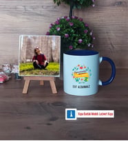 Öğretmenler Günü Hediyesi Fotoğraflı Dekoratif Taş, Kupa Bardak Beyaz Hediye (Model 3)