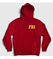 Presmono Unisex Kırmızı Fbi The Blacklist Kapüşonlu Sweatshirt 183158tt (Kırmızı)