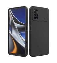 Xiaomi Poco X4 Pro 5G Kılıf Kamera Korumalı Silikon Rubber Arka Kapak (Siyah)