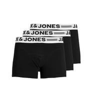 Jack & Jones Erkek 3'lü Boxer Paketleri - 12081832 (Siyah)