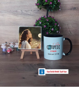 Ortopedi Uzmanı Fotoğraflı Dekoratif Taş, Kupa Bardak Beyaz Hediye (Model 11)