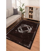 Dijital Kaymaz Taban Yıkanabilir Renkli Salon Halısı Mutfak Halısı Yolluk ND-SD-1051 (Bordo)
