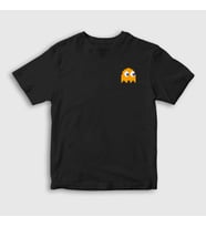 Presmono Unisex Çocuk Kırmızı Clyde Pac Man Pacman T-Shirt 310462tt (Siyah)