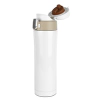 Sevgililer Gününe Özel İsim Baskılı KLİTLİ KAPAKLI TERMOS 450 ML SİYAH (Beyaz)