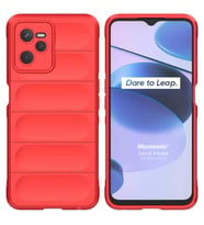 Microsonic Realme C35 Kılıf Oslo Prime Mavi (Kırmızı)