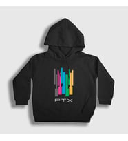 Presmono Unisex Çocuk Beyaz Colors Pentatonix Kapüşonlu Sweatshirt 74933tt (Siyah)