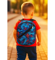 NEWBAG DESENLİ ERKEK ANAOKULU SIRT ÇANTASI (YENİ SEZON) (Lacivert-Kırmızı)