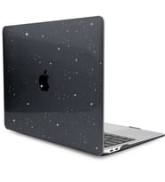McStorey Macbook Pro M1 ile Uyumlu Kılıf 14.2inc 2021 HardCase A2442 Crystal Star (Siyah)