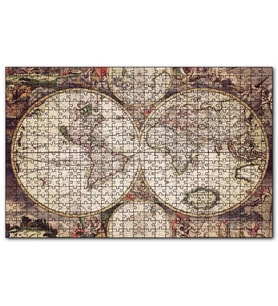 Cakapuzzle Amerika Hatalı  En Eski Dünya Haritası  Puzzle Yapboz MDF (Ahşap) (500 Parça)