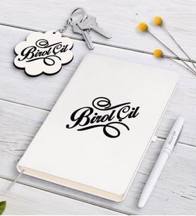 BK Gift Kişiye Özel İsimli Siyah Defter Kalem Ve Anahtarlık Hediye Seti-5 (Model 2)