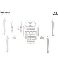 Meriç® Land Rover Freelander Ön Torpido Kaplama Maun 19 P. 2004-2006 (Alüminyum)