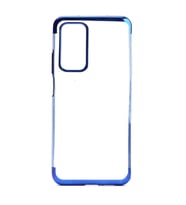 Huawei P Smart 2021 Kılıf Zore Dört Köşeli Lazer Silikon Kılıf (Mavi)