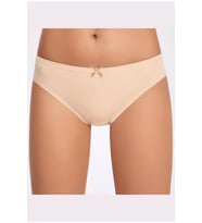 İlke Kadın Likralı Fiyonklu Bikini 271 - 12 Adet (Ten)