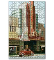 Cakapuzzle Brayton Hotel ve Kırmızı Araba Puzzle Yapboz MDF (Ahşap) (1000 Parça)