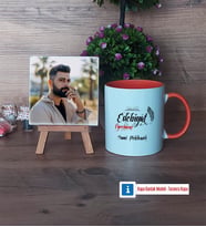 Edebiyat Öğretmeni Fotoğraflı Dekoratif Taş, Kupa Bardak Beyaz Hediye Öğretmenler Günü Hediyesi (Model 13)