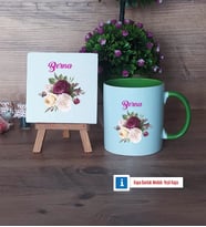 İsme Özel Doğum Günü Hediyesi Dekoratif Taş, Kupa Bardak Kırmızı Hediye (Model 13)
