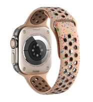 Watch 7 45mm Kordon Yeni Seri 2023 KRD-02 Silikon Kordon Kayış (Krem)