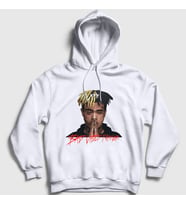 Presmono Unisex Gri Forever XXXTentacion Kapüşonlu Sweatshirt 47881tt (Beyaz)
