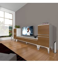 Decoraktiv Eko ON2 Mdf Std Silver Tv Ünitesi Tv Sehpası (Beyaz - Ceviz)