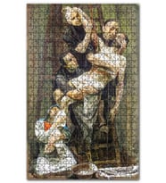 Cakapuzzle Çarmıhtan İndirilen İsa ve Havariler Puzzle Yapboz MDF (Ahşap) (500 Parça)
