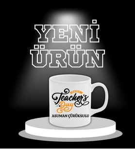 Öğretmenler Günü Özel Hediye Seramik Kupa Bardak (Beyaz)