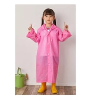Unisex Çocuk Yağmurluğu (Pembe)