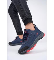 Muggo North Unisex Garantili Trekking Outdoor Sneaker Ayakkabı (Lacivert)